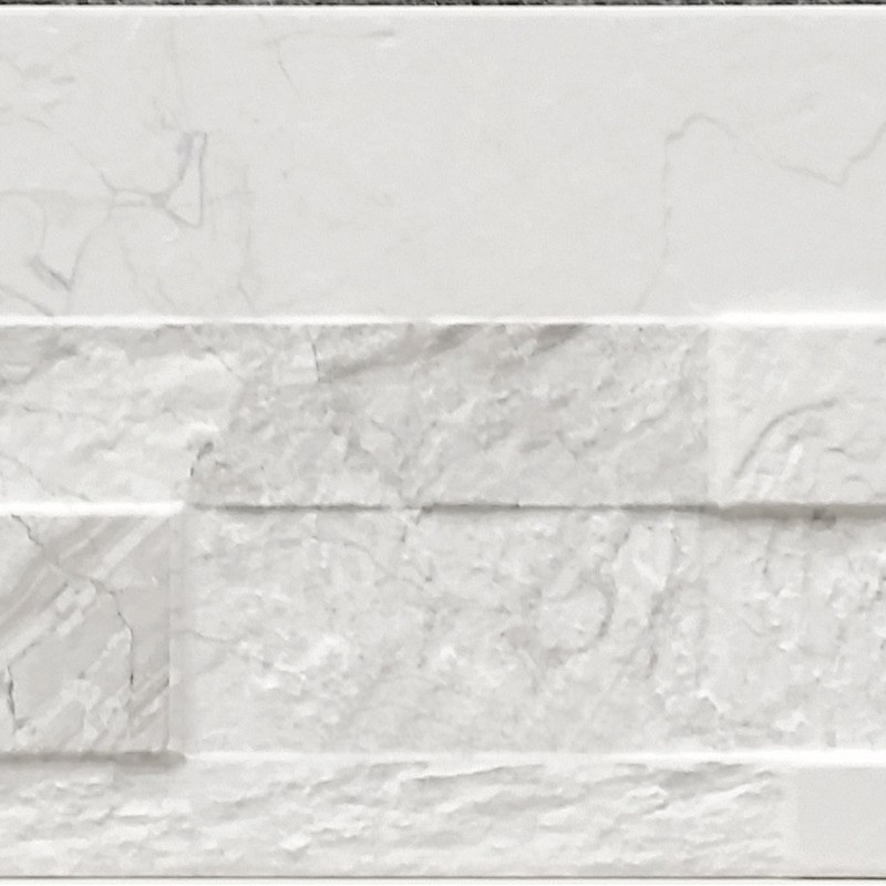 Faïence effet marbre rondine gioia 3d bianco 15*61 naturel