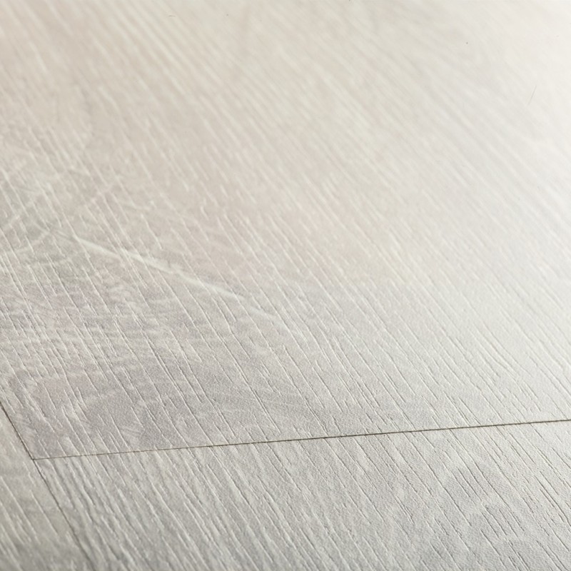 Sol stratifié clipsable quick step classic chêne vieilli patiné blanc 190*1200 - cl1653