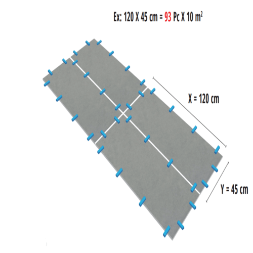 Croisillon autonivelant proleveling wedge system 3 mm sachet de 200 pièces