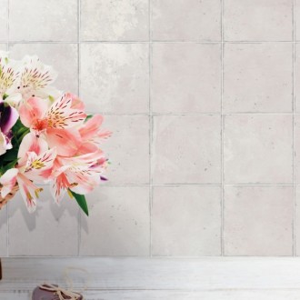 Carrelage effet carreaux ciment nanda tiles florentina olivia rose 15*15 naturel