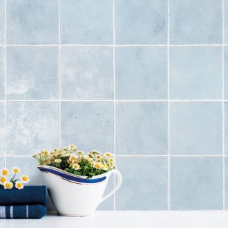Carrelage effet carreaux ciment nanda tiles florentina marina blue 15*15 naturel