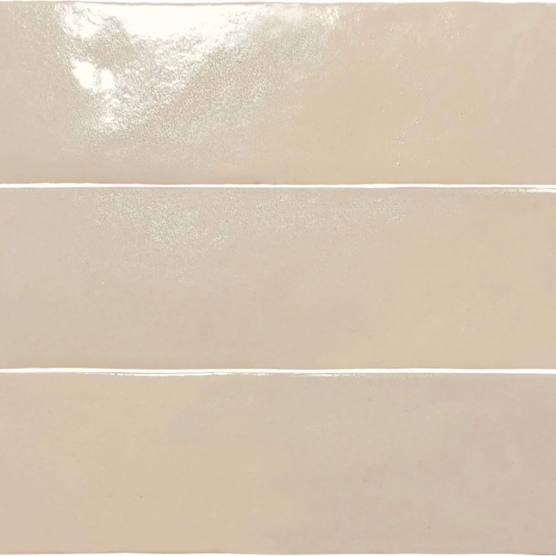 Faïence effet zellige nanda tiles marrakesh tantan beige 6,2*20,2 brillant