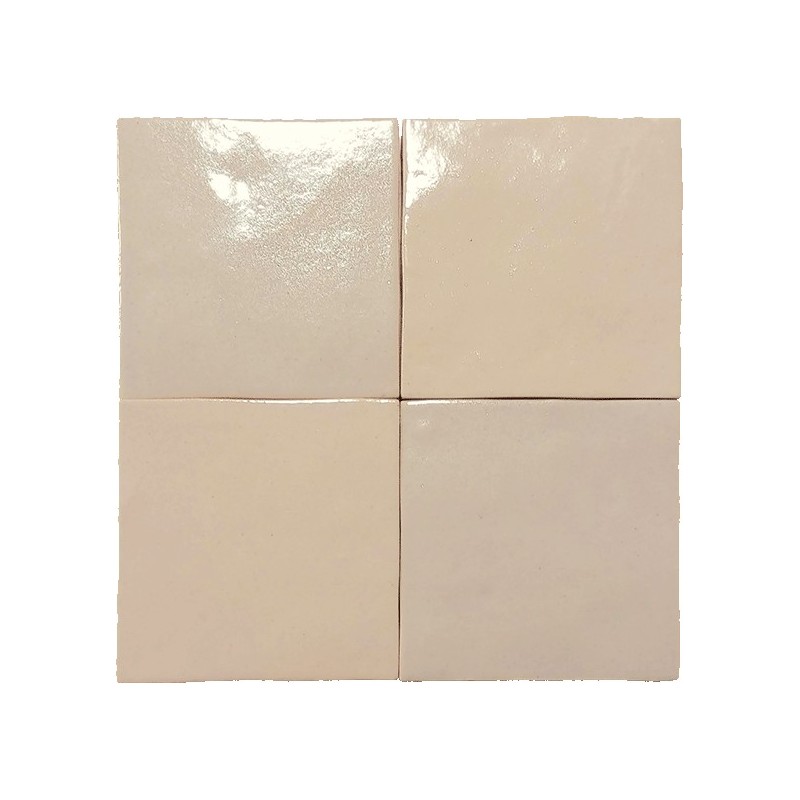 Faïence effet zellige nanda tiles mmanara clay tantan beige 10*10 brillant