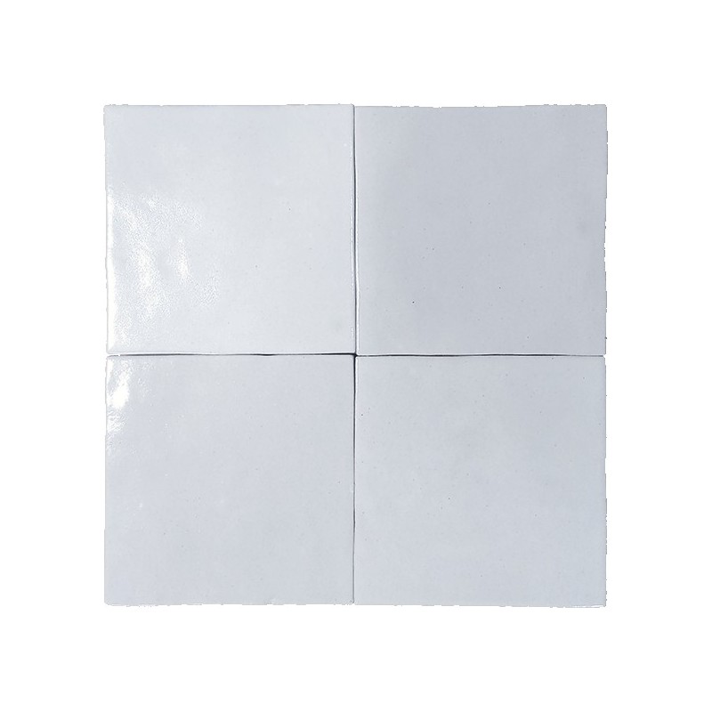 Faïence effet zellige nanda tiles mmanara clay sahara white 10*10 brillant