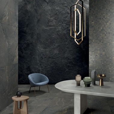 Carrelage effet pierre lea ceramiche anthology 05 dark