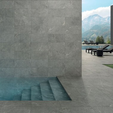 Carrelage effet pierre lea ceramiche anthology 04 gray