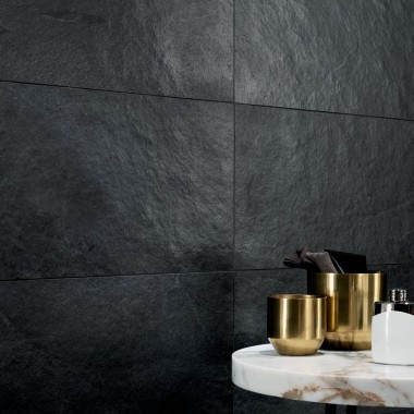 Carrelage effet pierre lea ceramiche waterfall dark flow