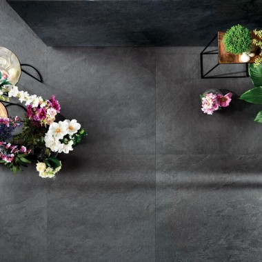 Carrelage effet pierre lea ceramiche waterfall dark flow