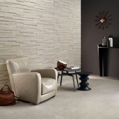 Carrelage effet pierre lea ceramiche waterfall ivory flow