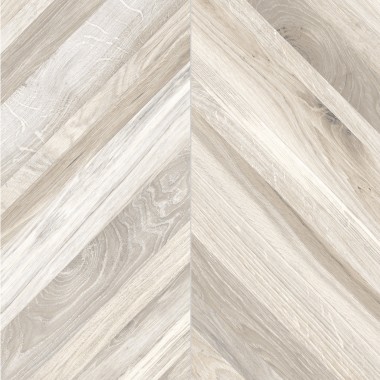 Carrelage effet bois rondine timeless ivory chevron naturel