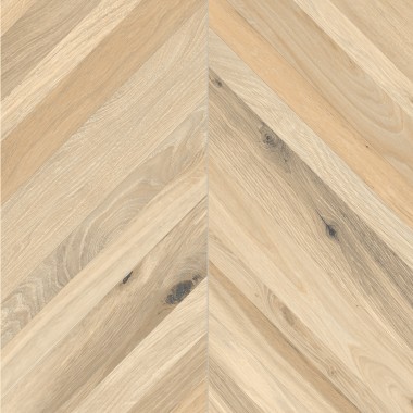 Carrelage effet bois rondine timeless chevron ecru naturel