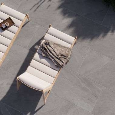 Dalle terrasse 2 cm effet pierre prissmacer halley silver naturel