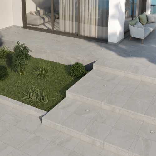 Dalle terrasse 2 cm effet pierre prissmacer halley light naturel