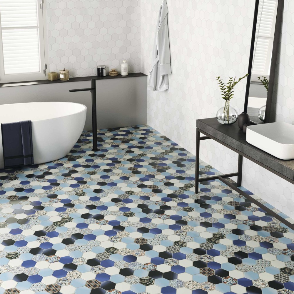 CARRELAGE HEX NOUVEAU BLUE 26,5X50