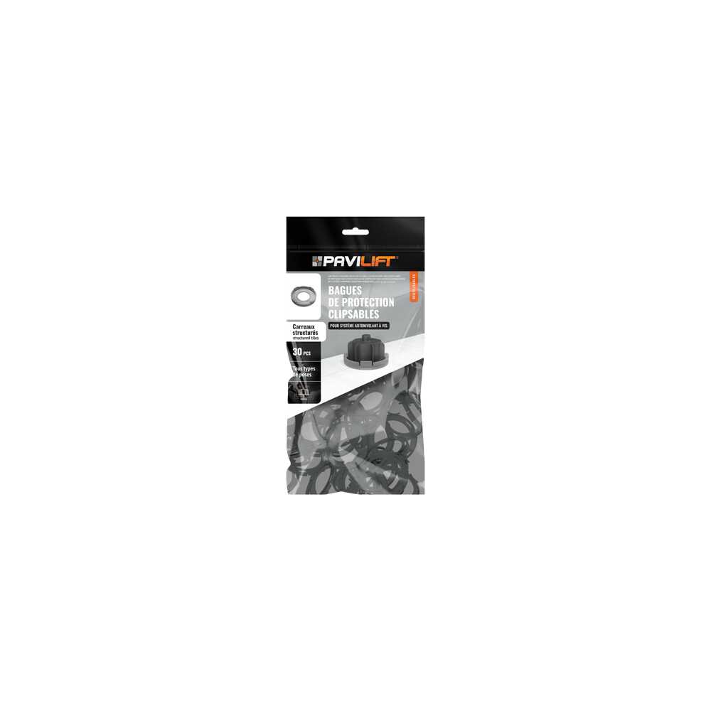 sachet 30 Bagues de protection clip