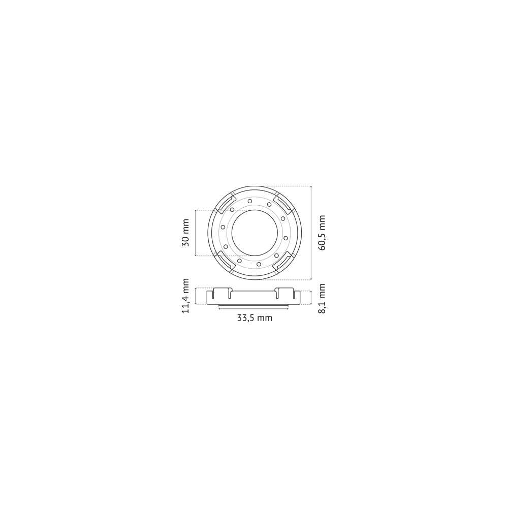 sachet 30 Bagues de protection clip