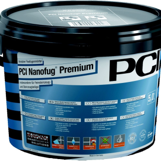 Mortier de jointoiement pci nanofug® premium CG2WA gris lumière (23) seau/5 kg pour carrelage intérieur et extérieur